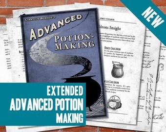 PRINTABLE Advanced Potion Making EXTENDED Edition - Harry Potter Print, Potion Book, Digital, Artwork, Gift