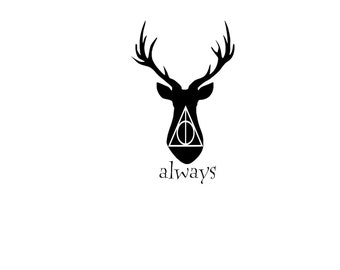 patronus stag potter harry deathly hallows always decal