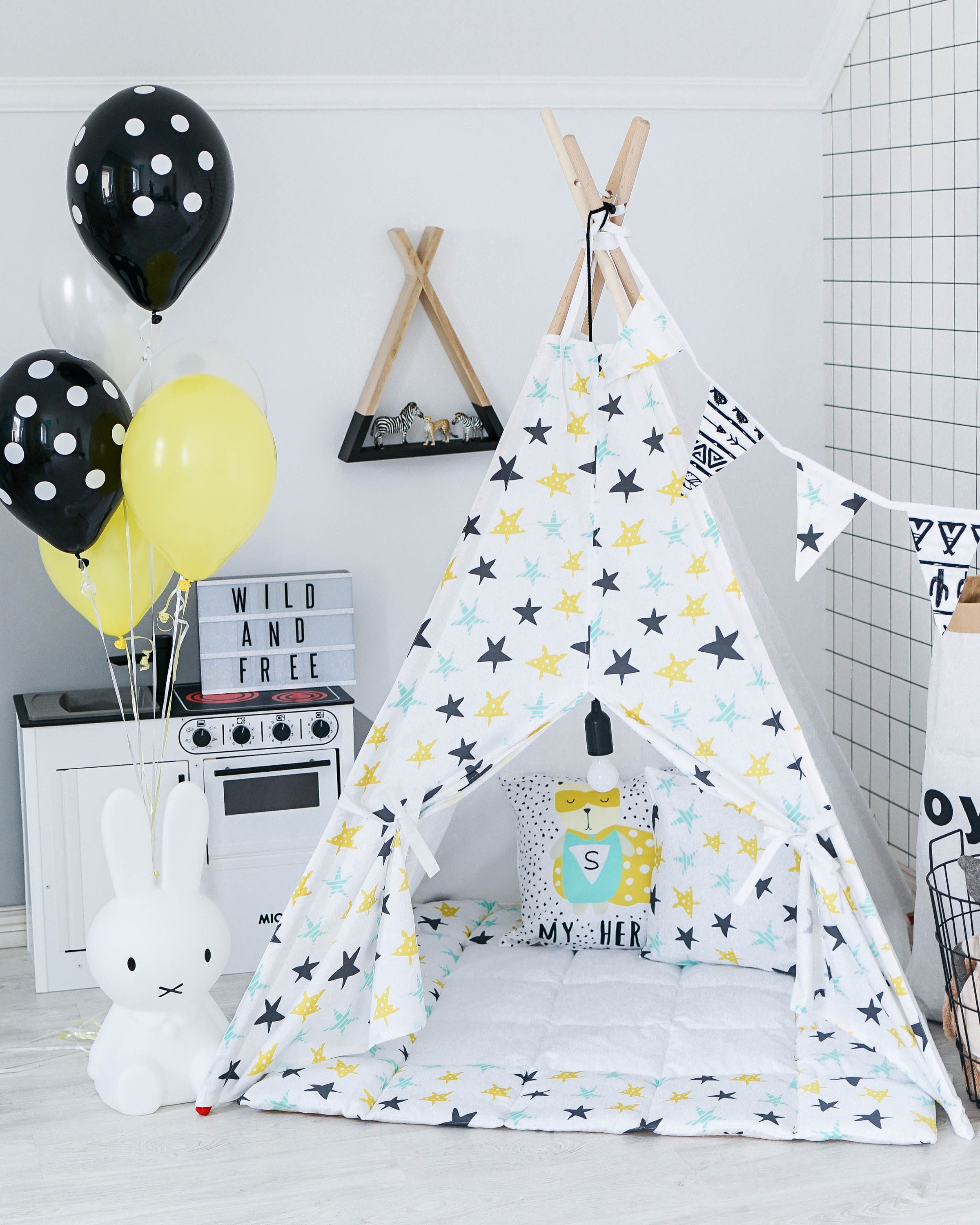 Boy Teepee Tent Kids Teepee Canvas Teepee Teepee SetPlay
