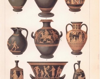 Greek pottery | Etsy