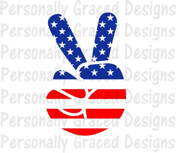 Download SVG DXF EPS Cut file Peace Sign svg United States Flag svg