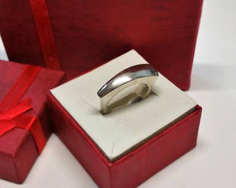 18 mm ring 925 Silver simple design noble SR811