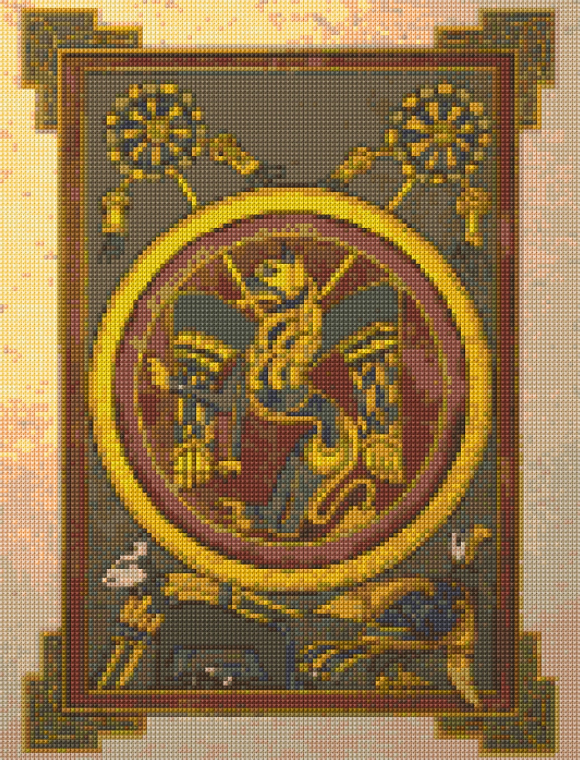 Celtic Book of Kells Tryptych Pt. 3 Cross stitch chart