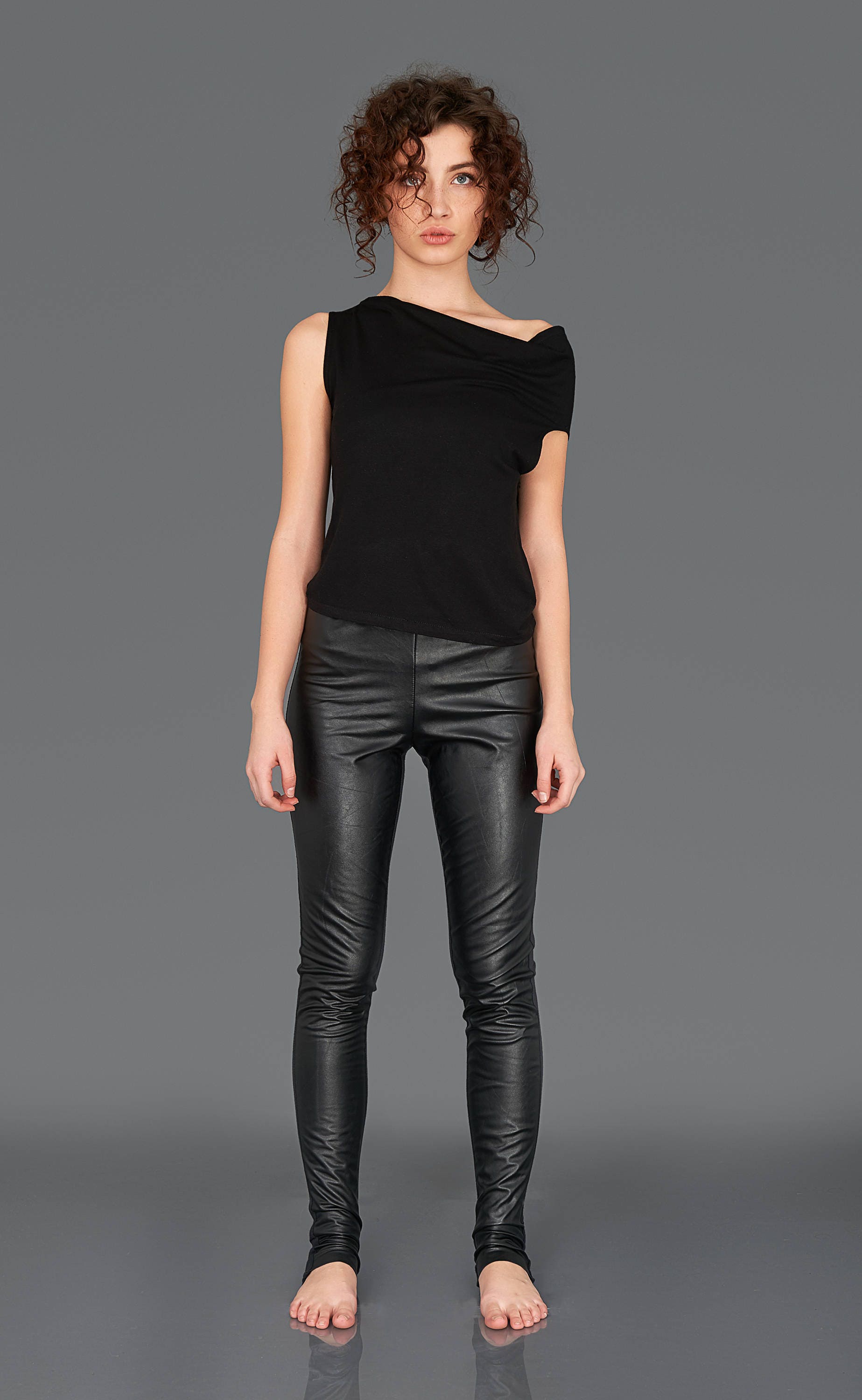 Leather Leggings Leather Pants Women Leggings Black