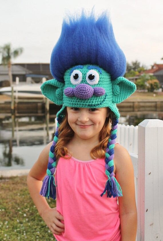 Trolls Happy Branch Crochet Hat PDF Pattern Crochet Hat