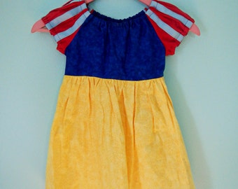 Snow White dress - Snow White costume - princess dress - cotton play dress