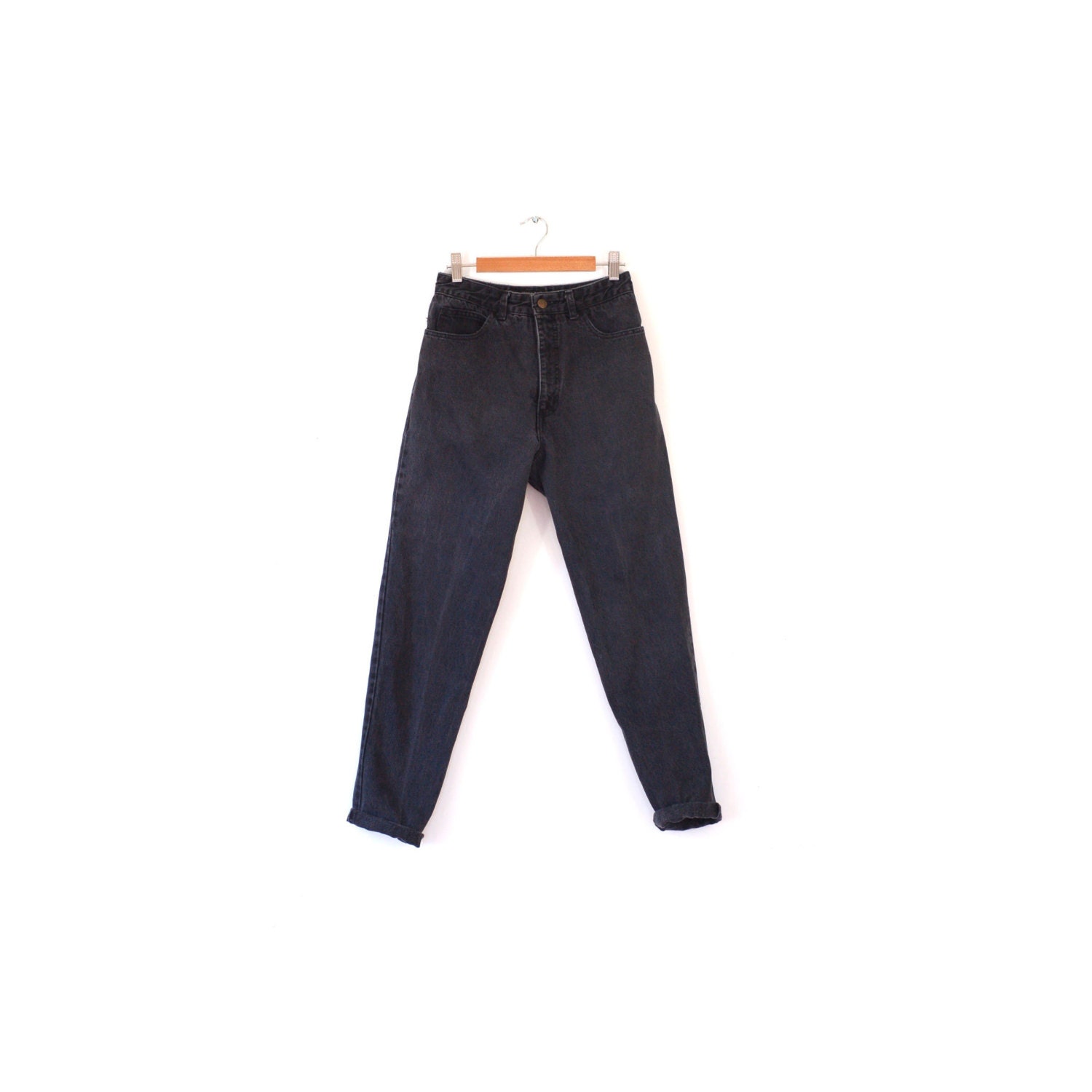 guess high waisted black jeans