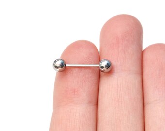 Surgical Steel NIPPLE RING / nipple piercing, body jewelry, nipple jewelry, nipple barbell, body piercing, bridge barbell, straight barbell