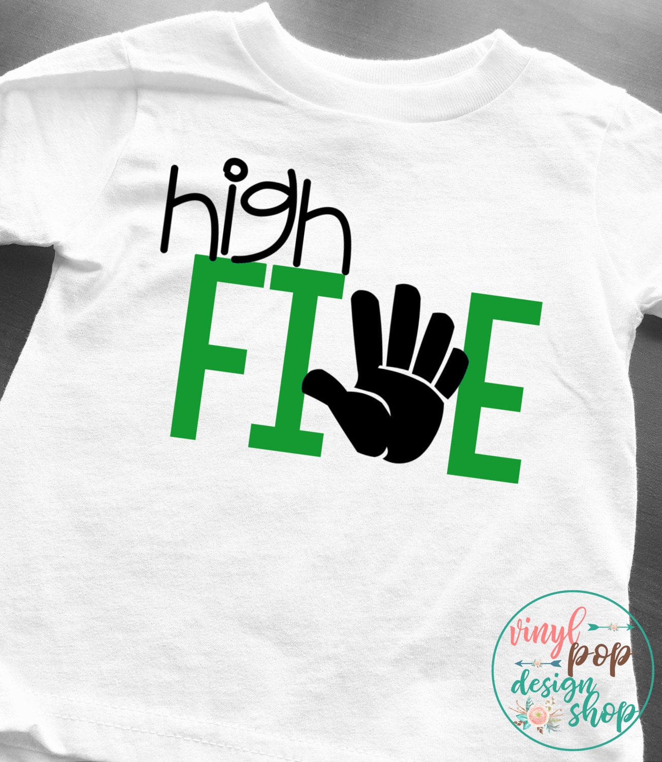 5 year old birthday shirt high five birthday shirt Birthday