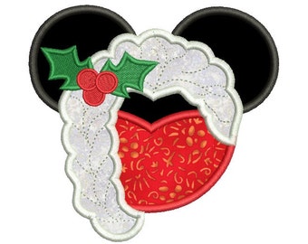 Christmas embroidery design - Princess embroidery - Machine embroidery design file - Instant download - 4x4 5x7 6x10 size