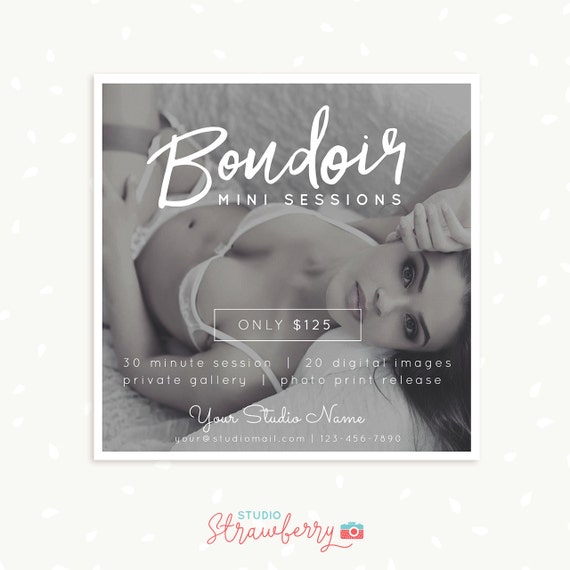 boudoir session marketing