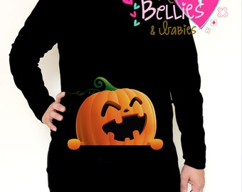 Halloween maternity shirt Pumpkin maternity shirt Pumpkin baby halloween costume maternity costume Preggers shirt Preggo shirt