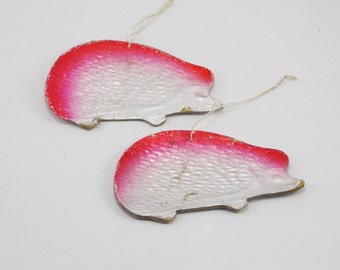 Animal lover gift/for/couple gifts hedgehogs ornaments couple ornaments vintage paper decorations Christmas ornament forest animal ornaments