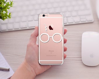 Harry Potter Eye Glasses Phone case, Harry Potter Lightning,Harry Potter Lovers ClearTransparent 6/6s 6splus/6plus, iPhone 5/5s/SE, 7/7Plus