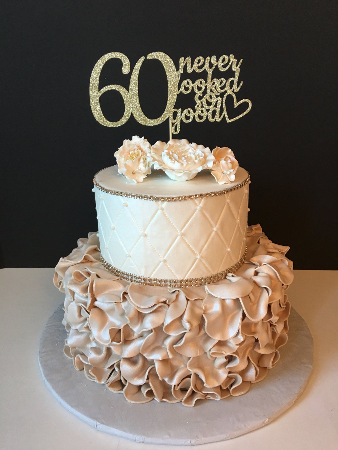 Gorgeous 60Th Birthday Cake Decorations : Cake Decorations