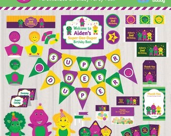 Items Similar To Barney - Barney Invitation, Barney Party, Barney Party 