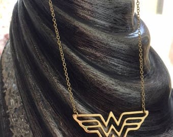 Wonder Woman necklace, wonder woman, wonder woman diana, wonder woman jewelry, wonder woman gift, gold wonder woman, diana prince necklace