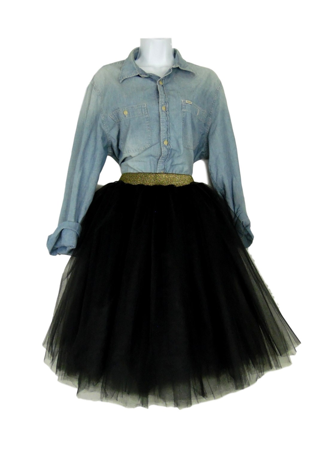 Plus Size Adult Black Tulle Skirts tutu skirts