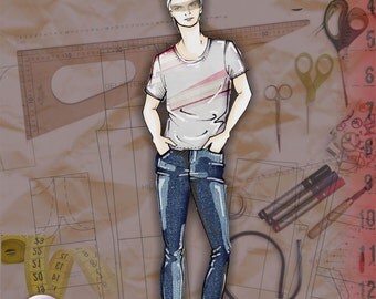 Design of mould-making men. Pattern design