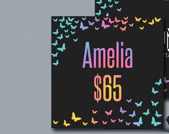 Album Covers Butterfly Black F.B, 5x5 inches 300DPI, Modern Colors and fonts Digital Files Album Covers Style Cards Price Card