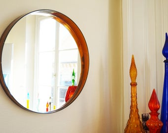 Large mirror SYLA asymmetrical plexiglass 1970 Vintage