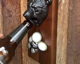 Bear Wall Mounted Bottle Opener. Magnetic Bottle Opener. Bear Bottle Opener. Beer Bottle Opener, Wall Bottle Opener, Wedding Gift