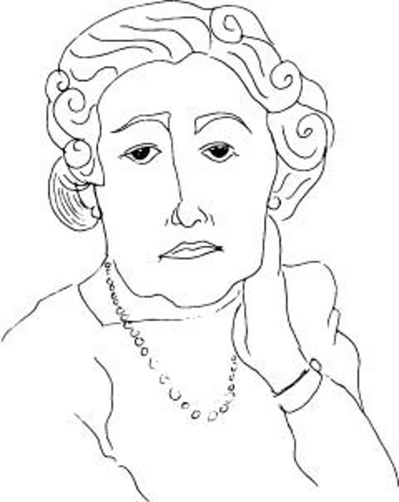 Agatha Christie Art Print Minimal Art Original