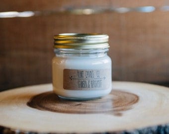 Ginger & Bergamot - Scented Soy Candle 7oz