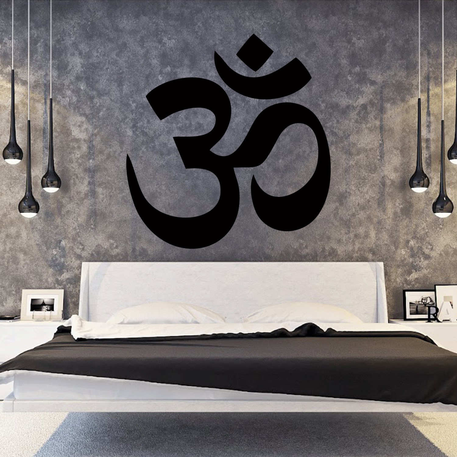 Om Wall Decal For Bedroom Yoga Wall Decal Om Sticker Ohm Decal