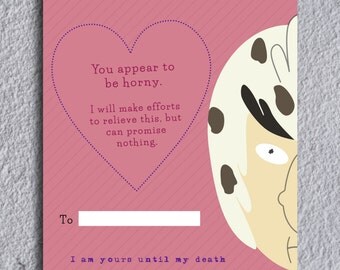 Rick and Morty Bird Person Valentine's Day Note