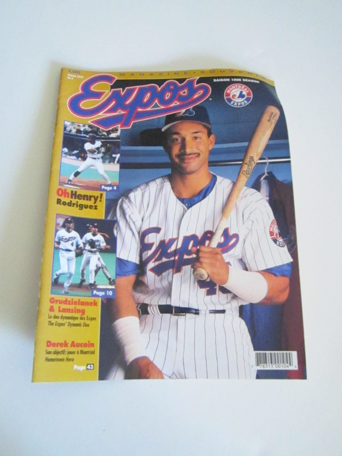 Vintage EXPOS souvenir magazine 1996 season with Henry