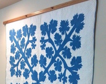 Rug or Quilt Hanger - 72" Several Finishes Available in Oak and Maple