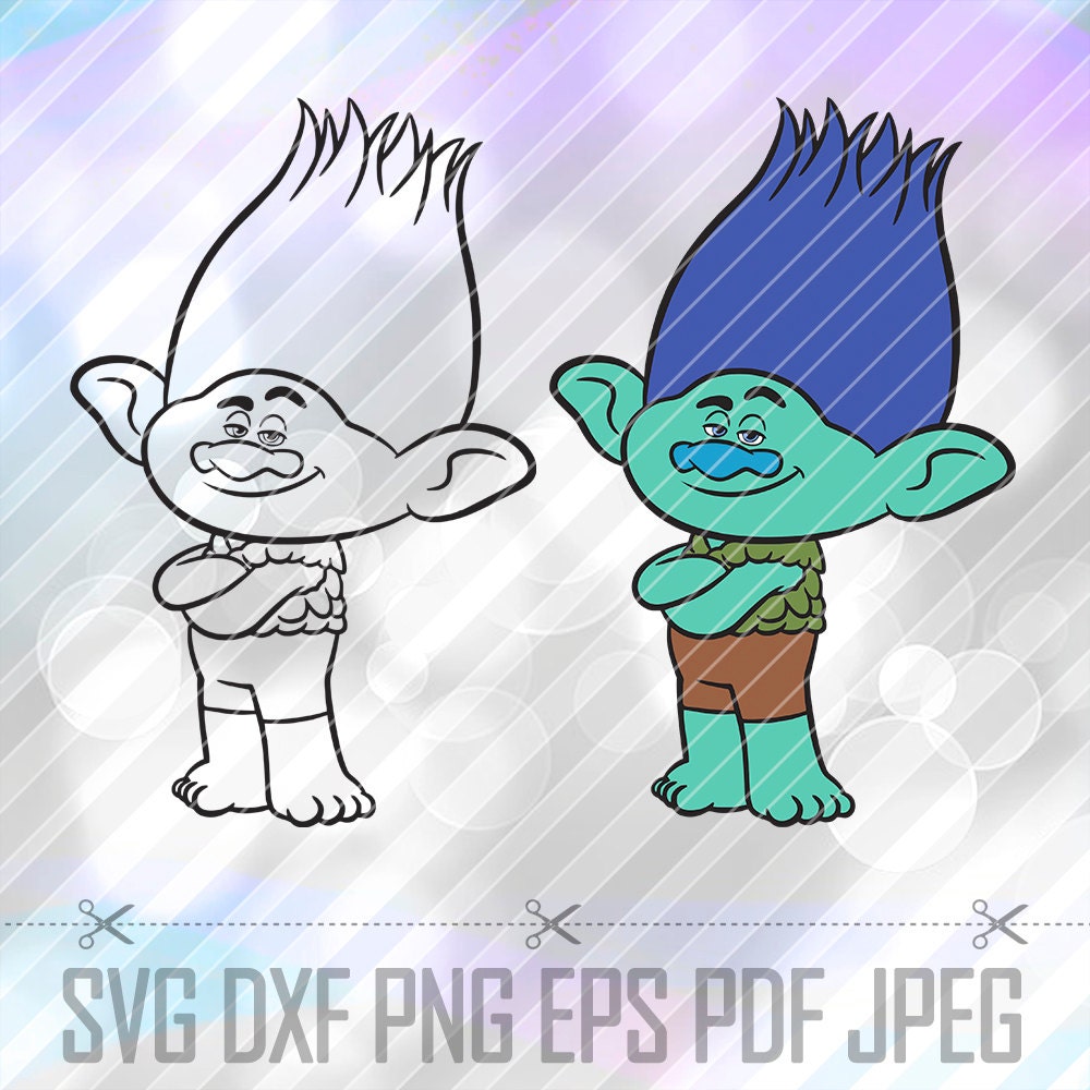 Troll Branch SVG DXF Png Eps Pdf Studio Vector LAYERED Cut