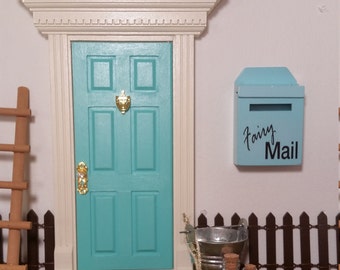 Opening Fairy Door Kids, in Turquoise. Kids Tooth Fairy Door. Boys or Girls. Available in ANY color!!!!!