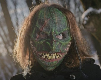 Helloween horror Mask green goblin Mask scary mask Cosplay Mask festival Mask
