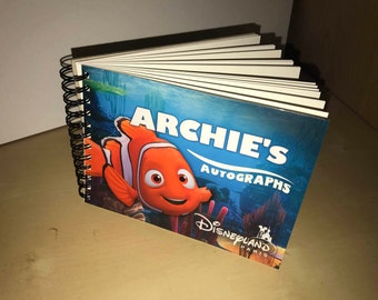 Disney Autograph Books - Personalised for Disney World or Disneyland Paris (FREE SHIPPING)