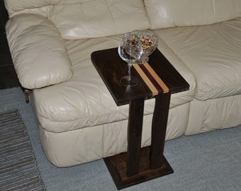 Sofa Side Table - Laptop Table - Snack Table - Solid Wood
