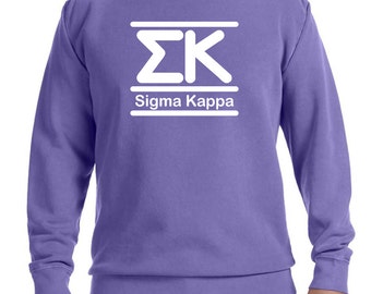 Sigma Kappa Shirt, Sig Kap Sweatshirt, Sigma Kappa Sweatshirt, Comfort Colors, Sig Kap Shirt, sorority sweatshirt, greek sweatshirt