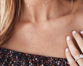 Gold Star Choker | Gold Choker Necklace | Star Necklace | Gold and Rose Gold