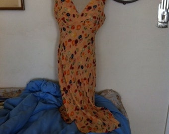 Vintage Diane von Furstenberg Silk Dress Size 4/6