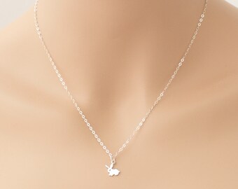 Bunny Necklace, Easter Bunny, Easter Rabbit, Sterling Silver, Pet Bunny, Bunny Jewelry, For Her, Rabbit Necklace, Easter Gift, Bunny Rabbit