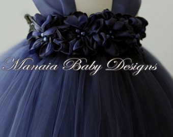 Navy Flower Girl Dress/ Navy Dress / NavyTutu Dress/ Navy Flower Girl Dress / Navy Dress/ COLOR OF DRESS Can Be Changed!