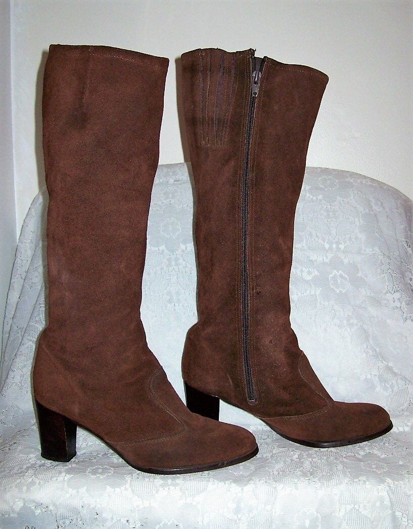 brown knee high boots ladies