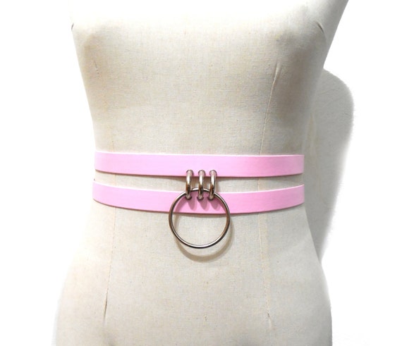 Cavus Belt. Pink Harness Ring Wist Belt