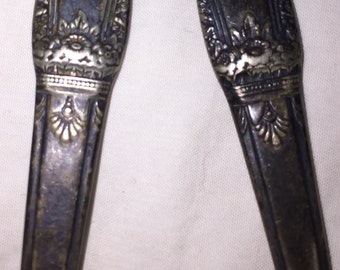 First Love Baby Spoon and Fork Spoon Set 1847 Rogers Bros International Silverplate 1937