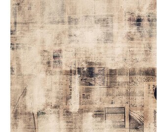 DECOUPAGE PAPER, Newspaper Decoupage Paper, Old Print Decoupage Paper, Collage Paper, Mixed Media Paper, Craft Consortium Decoupage