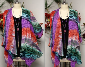 Dare2bstylish Duster, Exclusive Lagenlook Duster, Printed Jacket, Plus size duster, Printed cover up, M to 3Xl, Party Wear, Beach wear.