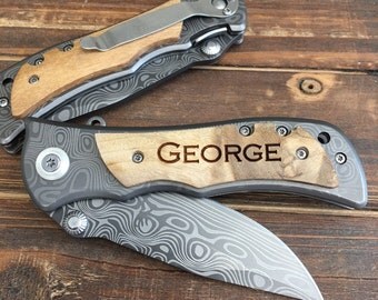 10 - Groomsmen, Personalized Groomsmen Gift, Groomsmen Gift Knife, Groomsman Gift, Father of the Groom, Usher Gift, Wedding Favors, Knife