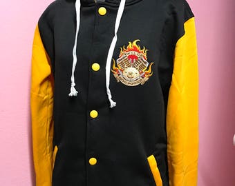 Roadhog Overwatch Inspired Varsity Hoodie Jacket