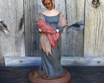 Vintage Tom Clark Figurine Eleanor And Virginia Dare, Cairn Studio
